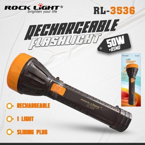Rock light rechargeable flash light
