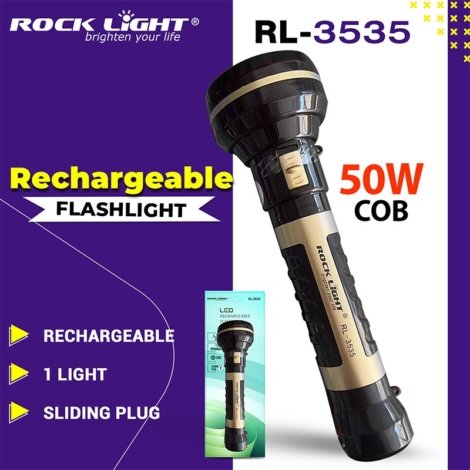 Rock light rechargeable flash light