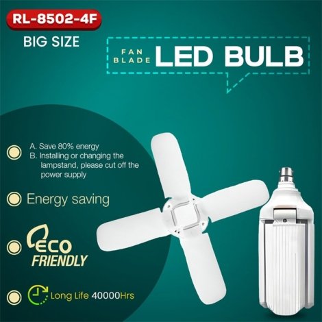 Fan blade LED bulb