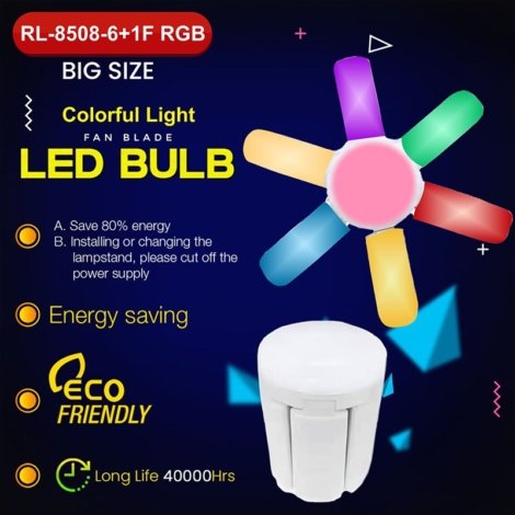Colourful light LED bulb