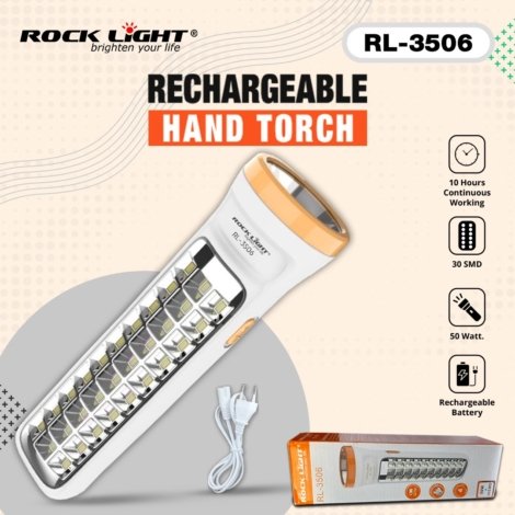 Rechargeable hand torch