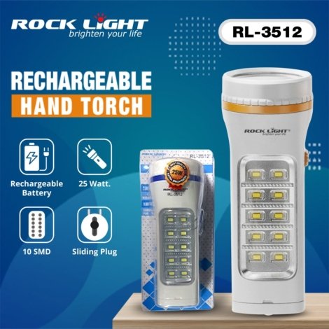Rechargeable hand torch