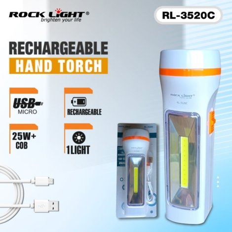 Rechargeable hand torch