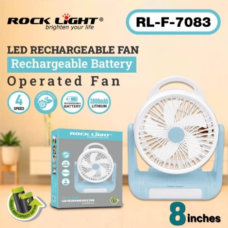 LED rechargeable fan