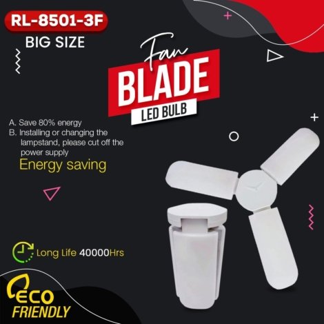 Fan blade LED bulb