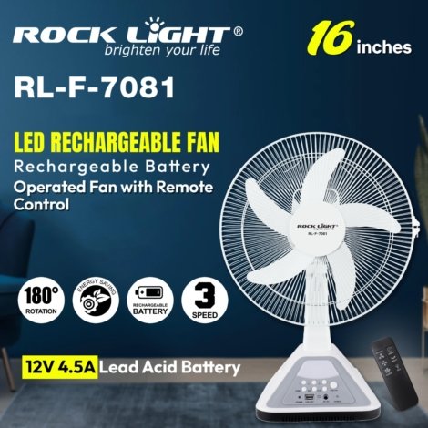 Rock light fan