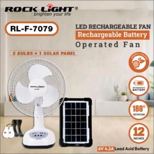 Rock light fan