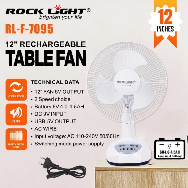 Rock light fan