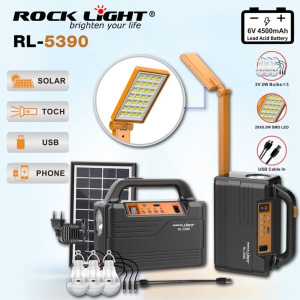 Rock light solar inverter