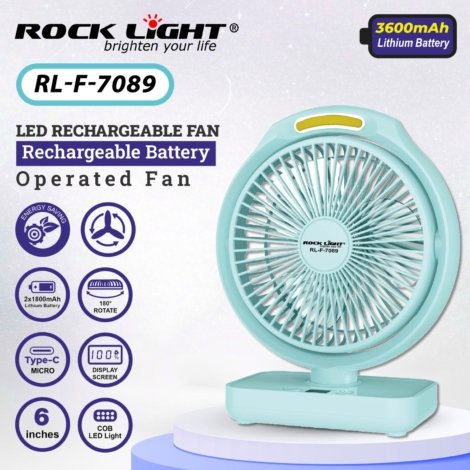 Rock light fan