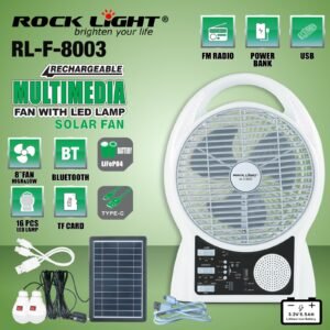 Rock light fan