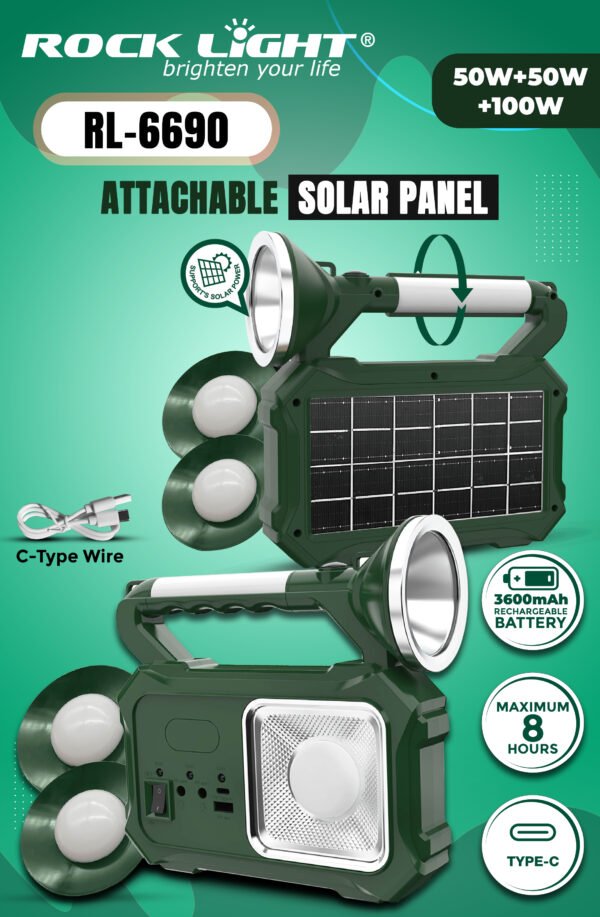 Attachable solar panel