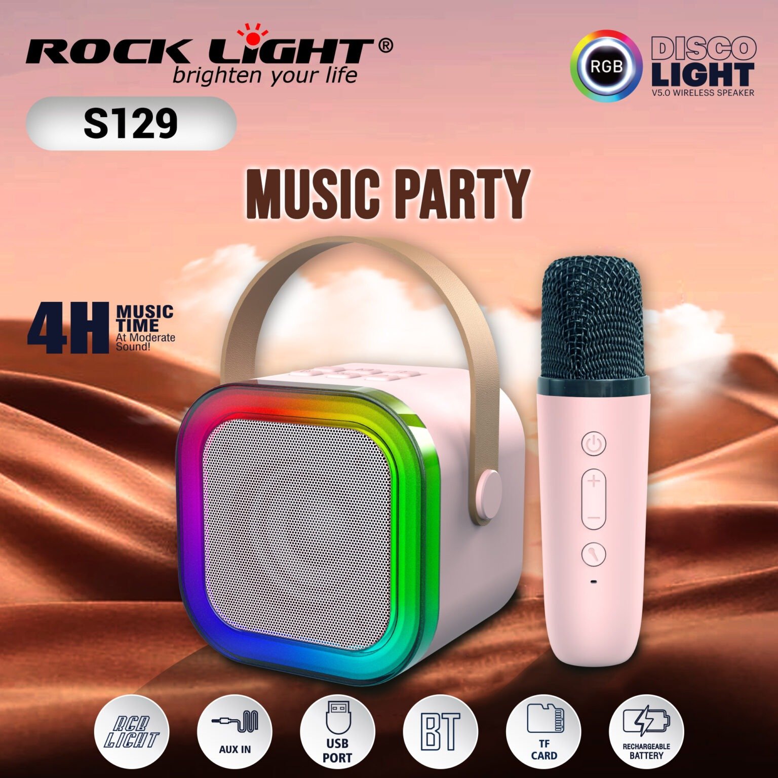S129 – Portable Bluetooth Speaker with deep bass and clear sound ...