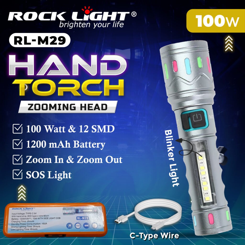 M29 | Lightweight Powerful Battery Metal Torch Sale - Rocklight ...