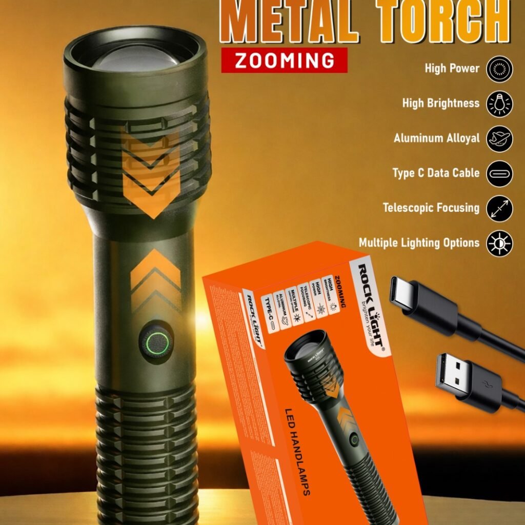 RL M55 compact Hand Torch for home and outdoor use - Rocklight Brighten ...