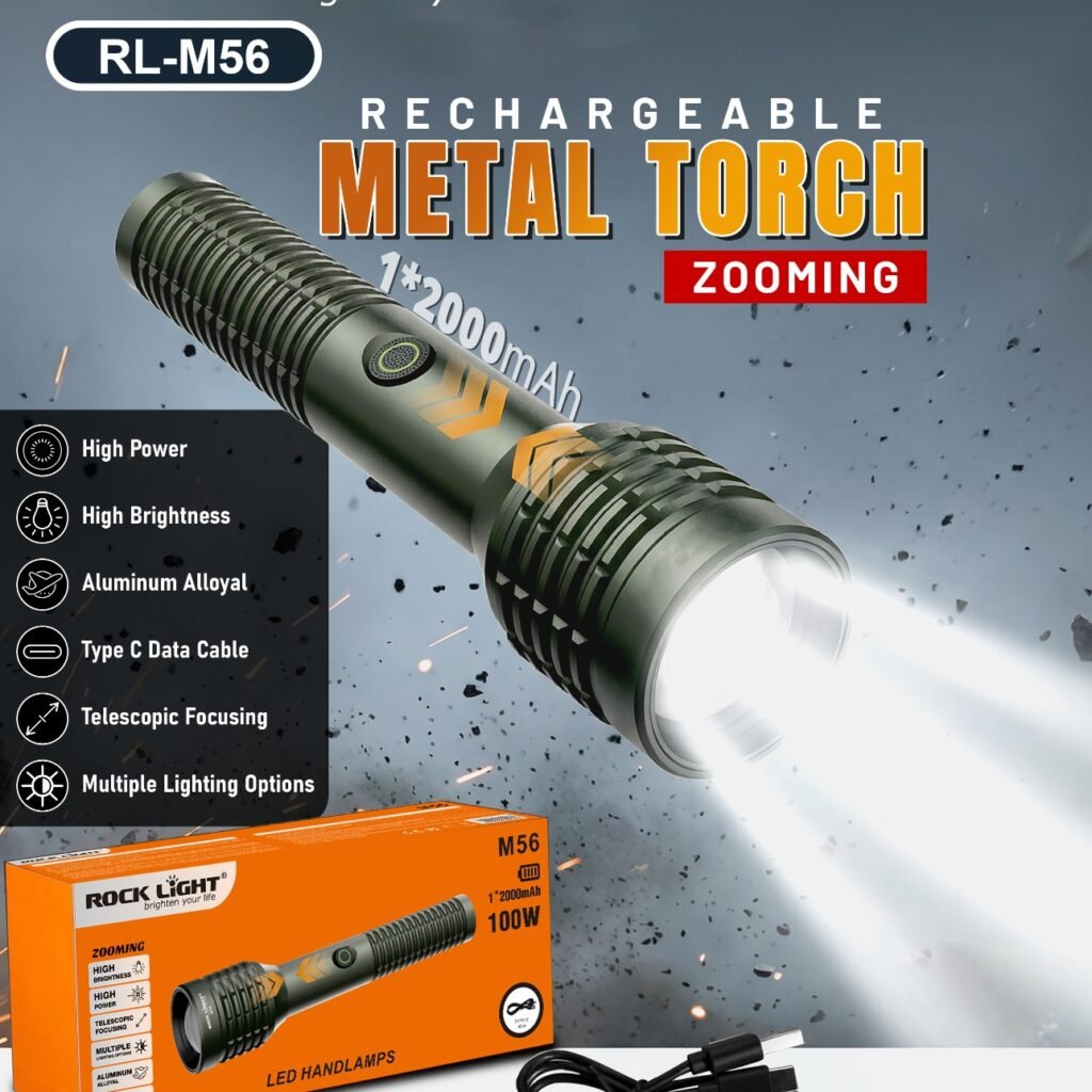 RL M56 portable Hand Torch for power cut situations - Rocklight ...